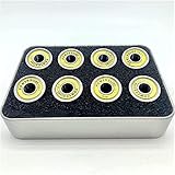 Kugellager 16 Stück Powerslide ILQ-9 608 Inline-Skates Kugellager for Slalom-Rollschuh 608zz Gold