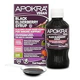 APOKRA Holunderbeersirup mit Vitamin C & Zink | Immununterstützung für Erwachsene und Kinder | Vegan | 150ml