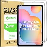 GOZOPO [2 Stück] Schutzfolie Kompatibel mit Samsung Galaxy Tab S6 Lite 10.4 Zoll 2024/2022/2020, 9H HD Kratzfest Panzer Schutz Glas Folie für Samsung Galaxy Tab S6 Lite