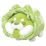 Veggie Dog Plüschtier, 40 cm, Shiba Inu Plüschtier, weiches und Flauschiges Plüschtier, Kuschelkissen – Geschenk für alle Altersgruppen und Anlässe