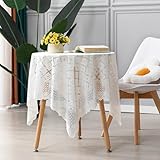 Changtai Tischdecken Abwaschbar Rechteckige 60x60cm Tischtuch Polyester Tafeldecke für Party Geburtstag Hochzeiten Grillen Picknick Küche Gastronomie Dekor, C