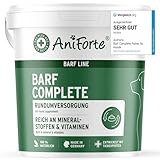 AniForte Barf Complete Pulver für Hunde 1kg - Natürliche Rundumversorgung, Reich an Mineralstoffen & Vitaminen, Ausgewogener Barf Zusatz