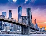 Ravensburger Puzzle 16011 - New York, von Brooklyn nach Manhattan - 2000 Teile Puzzle für Erwachsene und Kinder ab 14 Jahren, Stadt-Puzzle mit New York-Motiv