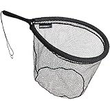 Savage Gear Pro Finezze Rubbermesh Net 40x50x50cm Watkescher - Angelkescher zum Watangeln, Kescher zum Spinnfischen