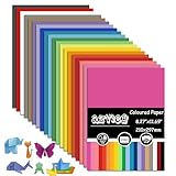 240 Blatt Origami Papier A4, 20 Farben Tonpapier A4 Bunt Faltpapier, (70 g/m²) Buntes Papier Bastelpapier Zweiseitig für Diy Origami und Bastelprojekte