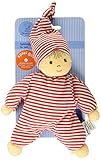 Sterntaler 3015034 Spielpuppe Heiko, Integrierte Rassel, Alter: Für Babys ab der Geburt, 23 cm, Rot/Weiß | 1er Pack