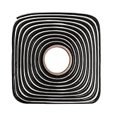 Butylschnur Schwarz 8mm x 4m Butylrundschnur Butylband Wasserdicht Butyl Klebeband Butyl Dichtband mit Verpackungsbox für Auto-LKW-Scheinwerfer Fenster Tür Haushaltsgeräte Windschutzscheibe