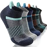 Anlisim Merino Wandersocken Kurz Sneaker Socken, Dicke Wollsocken, Warme Wolle Laufsocken, Kompressions Sportsocken Thermosocken Geschenke Wintersocken für Herren Damen, 6 Paar (Sortiert,M)