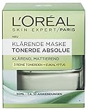 L'Oréal Paris Absolue Klärende Maske 3 Reine Tonerden + Eukalyptus, 1er Pack (1 x 50 ml)