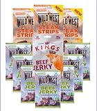 Kings BBQ Jerky - Wild West Beef Jerky Honey BBQ und Jalapeno, Trockenfleisch, Dörrfleisch Mix-Pack