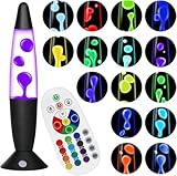 Besight Lavalampe mit 17 Farbwechsel und Fernbedienung, Lavalampen 34cm für Erwachsene, Entspannende Stimmung LED Nachtlicht für Haus Schlafzimmer Büro, Geschenk für Valentinstag Geburtstag