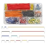 840 Stück Breadboard Jumper Wire Set, Elektronik Steckbrett Steckbrücken Drahtbrücken Kit für Schaltungslöten, Male zu Male Kabel mit 14 verschiedenen Längen, Inklusive Kunststoff-Sortierbox