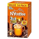 MOKATE® NYCOFEE 3in1 Instantkaffee Classic | 10 Sticks x 14g | Geschmack: Salted Caramel | Instant Kaffee Getränkepulver aus löslichem Bohnenkaffee Smooth & Creamy Pulver Getränke Cremiger