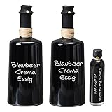 Blaubeer Crema Balsamico 2 x 250 ml NUR SANFTE 3 % Säure! I Sparset GRATIS dazu Oliv & Co. Kirsch Balsamico di Modena 40ml