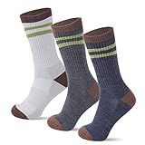 HIKARO Herren-Socken aus Merinowolle, Winter-Thermokissen, weiche und warme Arbeitssocken, Größe 43-47, 3 Paar, Mehrfarbig 2, L