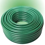 Gartenschlauch Wasserschlauch 1/2' 3/4' 1' Zoll 20m 30m 50m Schlauch Grün Gelb Varianten mit oder ohne Adapter Set zur Auswahl (Grün, 1 Zoll 30m)