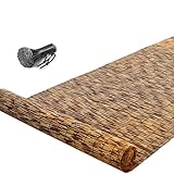 Natürliche Bambus-Zaunrollen, 61 cm bis 180 cm hoch, vielseitiger Bambus-Sichtschutz für den Außenbereich, Gärten, Terrassen und Trennwände, Sichtschutzzaun-Rolle (H x L x L) 0,61 x 2 m x 2 m