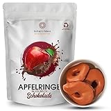 Sultan’s Palace Apfelringe in edler Vollmilch Schokolade - 200g - Schoko Früchte - Premium Qualität - Geschenkidee - Geschenk – Zartschmelzende Schokolade