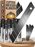 Cuttermesser Klingen 18mm – 60 Stück Universal Ersatz Blades aus SK5-Stahl für Teppichmesser – Extra scharfe Abbrechklingen 18mm I Präzise Cuttermesserklingen für vielseitige Anwendungen