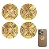 4 Stück Strahlenschutz Handy-Aufkleber, EMF Blocker gegen Strahlung, Selbstklebend, 26.5 mm Durchmesser