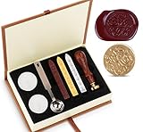 Wax Wachs Siegel Stempel Kit Absofine Vintage Adhesive Waxing Satz mit Stick Löffel Kerzen Geschenk Box