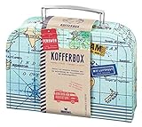 moses. 82440 Fernweh Geschenkkoffer Allzweckbox, Für Geldgeschenke, Reiseerinnerungen und kleine Reise-Utensilien, Geschenkbox für Hochzeiten, Geldgeschenke und Reisegutscheine, mit Grußkarte