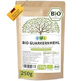 EWL Naturprodukte Guarkernmehl Bio 250g, Guarkernmehl für Eis, Guar Gum Vegan und Glutenfrei, Bindemittel E412 aus kontrolliertem Anbau