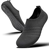 Sosenfer Hausschuhe Damen Herren Leichte hüttenschuhe rutschfest Flache Pantoffeln Home Cozy Slippers Unisex-HEISE-39