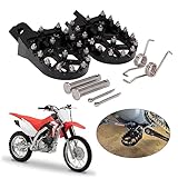 Dirt Bike Fußrasten Motorrad Fußrasten Fußpedale Auflagen CNC für CRF110F 2013-2022 CRF125F 2014-2023 Dirt Pit Bike Schwarz
