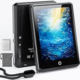 64GB MP3 Player Bluetooth 5.3, 2.8' Touchscreen Tragbarer HiFi Musik Kinder MP3 Player mit Lautsprecher, 18 beruhigende Klänge, Bis zu 45h Akkulaufzeit, FM Radio, Unterstützung 128GB