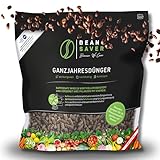BeanSaver® Dünger aus Kaffeesatz [ganzjährig] natürlicher Langzeitdünger mit Schafwolle | organische Düngepellets für alle Pflanzen, Gemüse, Obst, Blumen, Bäume, Zimmerpflanzen (2kg)