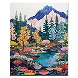 YALKIN Malen Nach Zahlen Erwachsene, Paint by Numbers Malen Nach Zahlen, DIY Blume mit Pinseln und Acrylfarben Handgemalt Ölgemälde Leinwand für Home Decor, Ohne Rahmen (40x50cm)