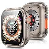 [3 in 1] Hülle für Apple Watch Serie 9 8 7 45mm Schutzhülle Hülle Displayschutz Sehen Aus Wie iWatch Ultra, Kratzfest Ultradünne 360° Rundum Schutz Gehäuse für Apple Watch Series 9 8 7 Hülle 45mm Case