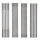 20-teiliges Dekupiersägeblatt-Set, Feststehendes Dekupiersägeblatt, Dekupiersägeblätter mit Stift, Feinschnitt-Sägeblätter, Sägen von Holz, Kunststoff, Schaumstoff, Weichmetallen, 5 Stück von jeder Gr