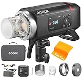 GODOX AD400 Pro II TTL Kamerablitz 400Ws, Bowens Adapter Speedlight 2,4G Wireless X HSS 1/8000s, 0,01–1s Ladezeit, 30W Bi-Color LED-Einstelllicht, GODOX AD400PRO II Blitz für Canon Nikon Sony Fujifilm