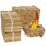 Premium Eiche Anmachholz – Besonders sauberes und trockenes Brennholz – Ideales Anfeuerholz für eine kuschelige Raumwärme - Perfektes Zubehör um Brennholz im Kamin zu entfachen