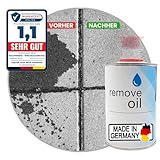 1er-Set SOLUTIONAR® Ölfleckenentferner für Pflastersteine [SCHNELL BIS ZU 6CM TIEFE] 1 x 1000 ml Steinreiniger für Außenflächen im Garten und Carport Auto Öl Motorrad Öl