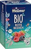 Meßmer Bio Rote Beeren | 100% natürliche Zutaten | 20 Teebeutel | Vegan | Glutenfrei | Laktosefrei