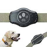 HonShoop Airtag Hundehalsbandhalter Schutzhüllen für Apple AirTags wasserdichte Anti-Verlust AirTag Hülle für Katzen Hunde Halsbänder Zubehör Rucksack Gepäck (Single)