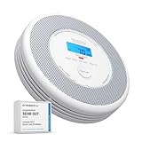 X-Sense Rauch und CO Melder, Unabhängiger kombinierter Rauch- und Kohlenmonoxidmelder mit Sprachausgab, austauschbarer Batterie, Keine Unterstützung für APP und SBS50 Basisstationen, XP0A-SR, 1er-Pack