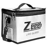 Zeee Lipo Safe Bag Feuerfeste, explosionsgeschützte Tasche Großraum-Lipo-Akku-Aufbewahrungsbox Schutztresortasche zum Laden und Aufbewahren