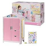 BABY born Kleiderschrank, Puppenkleiderschrank mit Bewegungs-und Soundfunktion, 827987 Zapf Creation