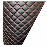 Polsterstoff, Kunstleder, gesteppt, Meterware, Kunstleder für Couch und Stuhl, Innengebrauch (Farbe: King)