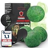 ABWEHR MEISTER NEUHEIT- 4X Marderschreck-Kugeln inkl. PKW- Halterung, Marderschreck Auto mit Sofort und Langzeitwirkung, Marderabwehr zum Schutz vor Marder im Motorraum Made in Germany