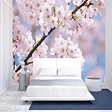 Einfacher Stereoskopischer Zweig Rosa Blume Moderne 3D Tapete Hochwertige Strukturierte Seide Neutrale Material Ideal Für Wohnzimmer Schlafzimmer-350cm×256cm