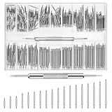 380 Stück Uhren Federstegwerkzeug Set, 8-26mm Uhrmacherwerkzeug Set, Uhrenarmband Stifte Federstege Werkzeug, Federstegwerkzeug Uhrenarmband Werkzeug, Edelstahl Uhr Entferner Link Pins Federstifte