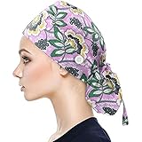 OP-Haube Unisex OP-Kappe Medizinische Kappe Bedruckte Füllig Turban Hut Verstellbare Füllig Haarabdeckung Unisex Doktor Kappe Baretthauben mit Schweißband für Arbeiterin Körperpflege Bedarf(A9)
