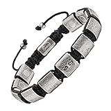 JEROOT Magnetarmband Herren, Titanstahl Magnet Armband Heilung Herren mit Ultra-Stärke von 3500 Gauss-Magneten, Baum Lebensbaum Weltenbaum Schmuck Armbänder (23-30CM)