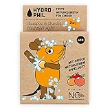 HYDROPHIL - Festes Kinder Shampoo & Dusche - Naturkosmetik - Für alle Hauttypen (Fruchtiger Apfel, 60g (1er Pack))