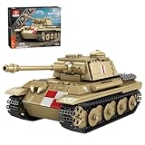 LootPop Militär Panzer Bausteine Set, 1/23 Premium-Mittelpanzer Modellbausatz – Sammlermodell für Militärfans, Geschenk für Armee-Enthusiasten und Erwachsene, Weihnachtsvorabgeschenk, 969 Teile